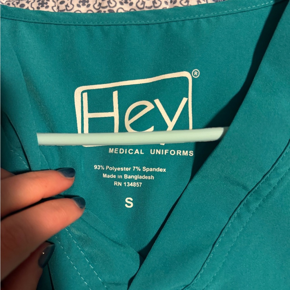 Teal Scrub Set - Picture 2 of 2